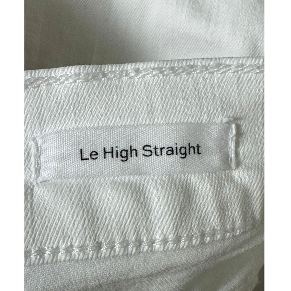 FRAME Le High Straight Jeans in Blanc Size 27 - Picture 7 of 16